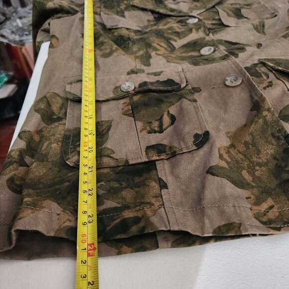CJ Breeze Jacket Womens Large Camouflage Floral Button-Up - Picture 7 of 14